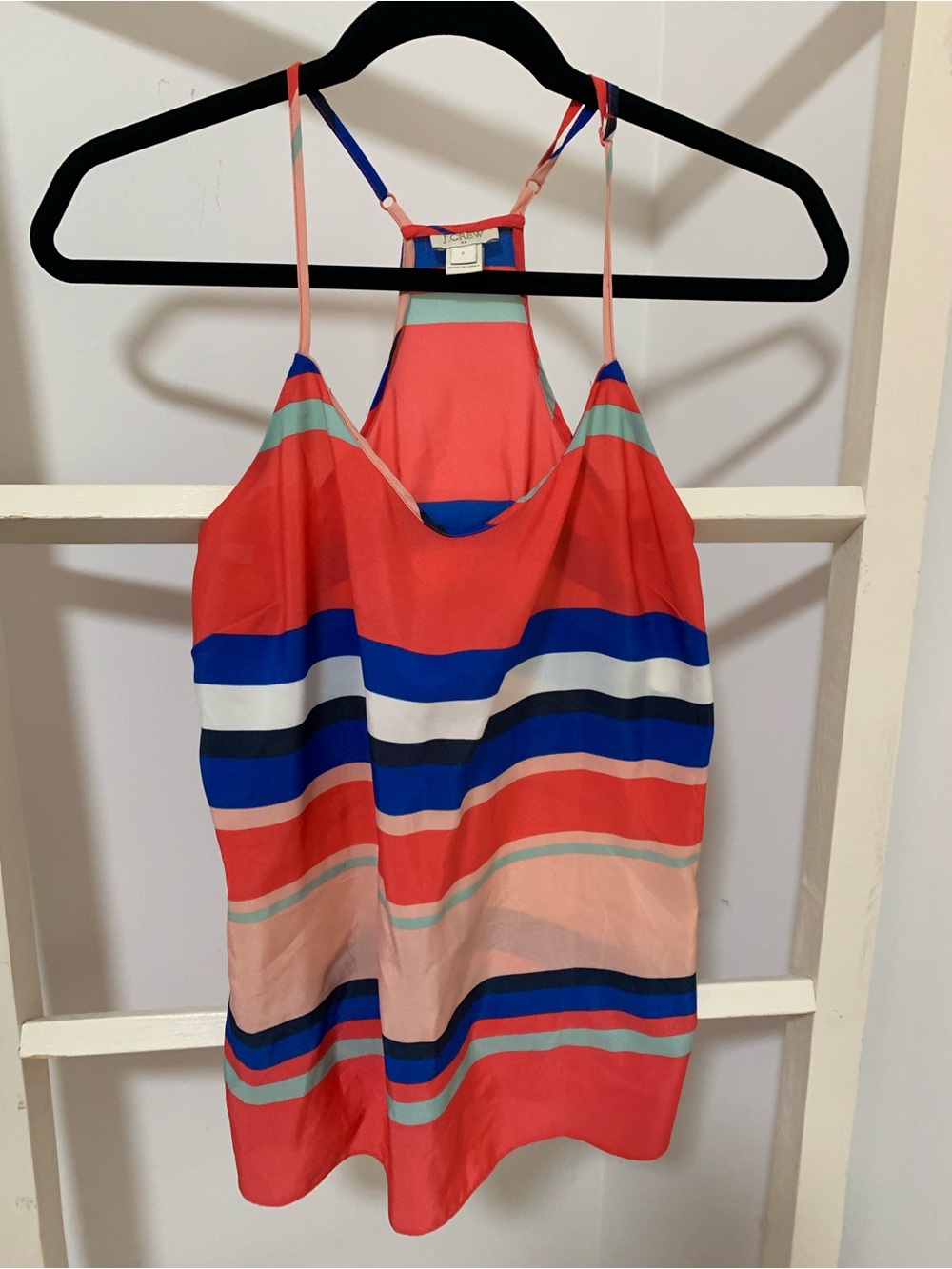 J.Crew Multi-Color Striped Racerback Camisole